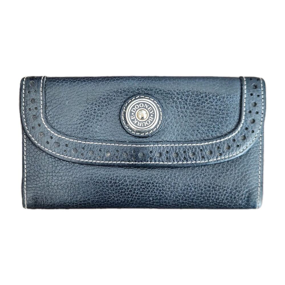 Dooney & Bourke Western Line Pebble Grain Continental Clutch Wallet Vintage/Rare